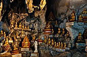 Inle Lake Myanmar. Pindaya, the famous Shwe Oo Min pagoda, a natural cave filled with thousands of gilded Buddha statues.